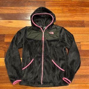 🌸 The North Face Girls Hoodie Full Zip Jacket 14/16 Large
